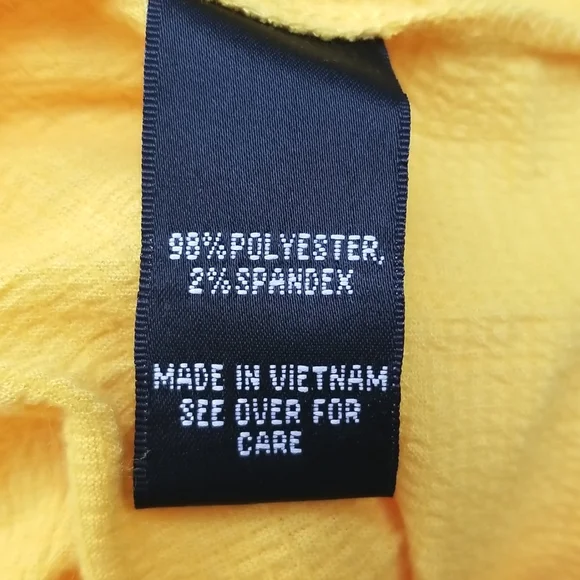 *NWT* AGB Gold Peplum Short Sleeve Top w/Ruched Sleeves & Necklace, size 1X - Picture 7 of 9